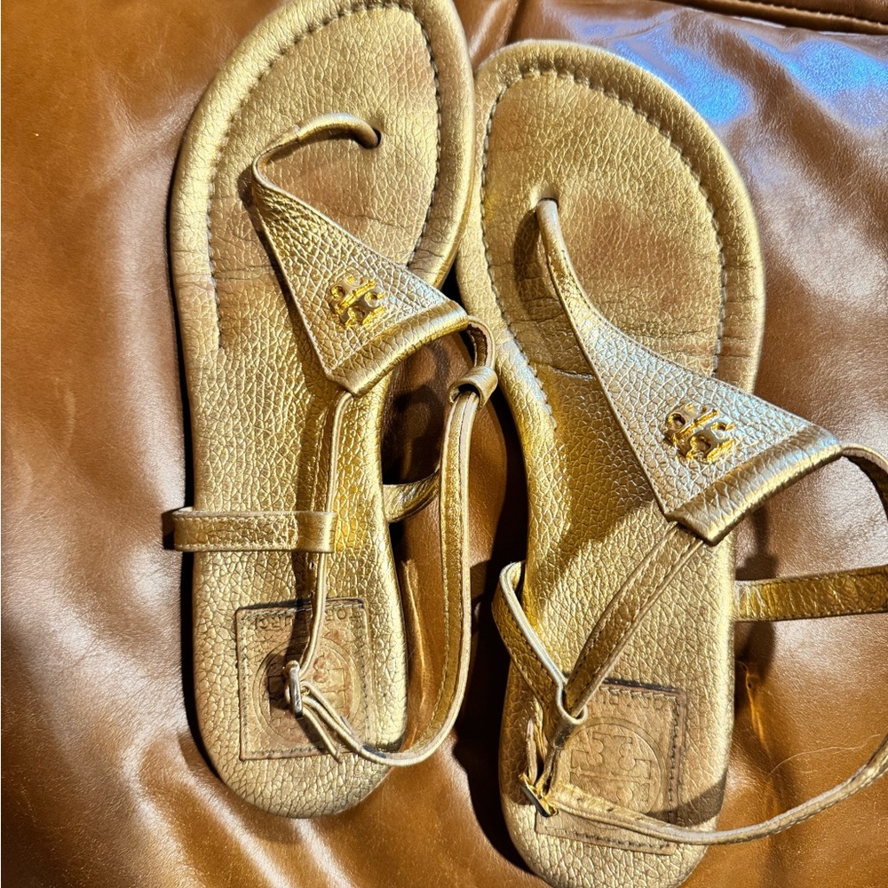 Tory Burch Gold Sandals